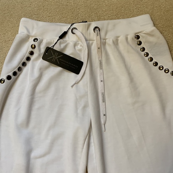 Kardashian kollection polyester/Elastane white beach pants - Picture 3 of 12